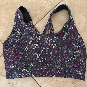Lululemon Size 4 Flower Sports Bra